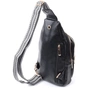 Сумка Vintage Слінг жіноча з екошкіри Чорна (22748) - зменшене зображення 2