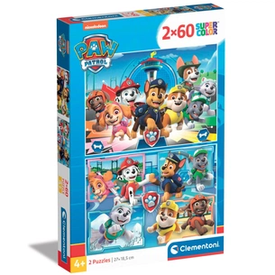 Пазл Clementoni 2 в 1 Paw Patrol, 2 по 60 елементів (21617) зображення 1