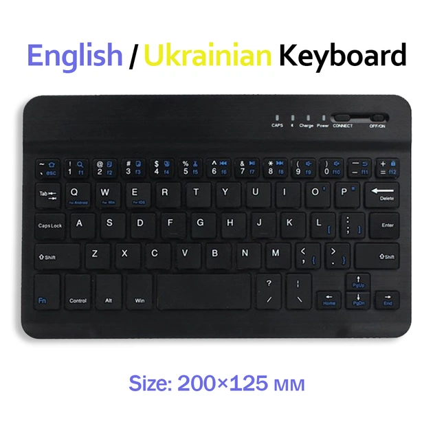 Клавіатура BeCover Bluetooth UA Black (713408) - зображення 1