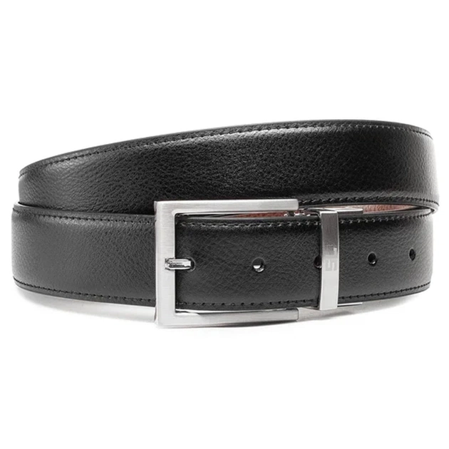 Ремінь Semi Line Чоловічий Шкіряний Black/Brown (DAS303123) - зображення 1
