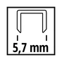 Скоби для будівельного степлера Einhell 5.7х40мм, 3000шт. (4137861) - зменшене зображення 2