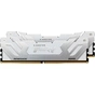 Модуль пам'яті для комп'ютера DDR5 48GB (2x24GB) 8800 MHz Renegade White/Silver Kingston Fury (ex.HyperX) (KF588CU42RWK2-48) - зменшене зображення 2