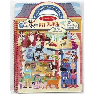 Набор для творчества Melissa&Doug Объемные многоразовые наклейки Дом для животных (MD19429) изображение 1
