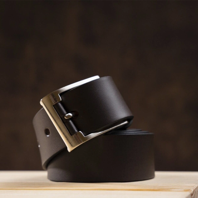 Ремінь Grande Pelle Шкіряний ремінь Коричневий (00776) - зображення 6