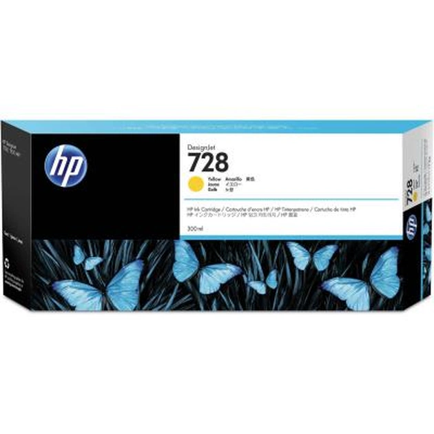 Картридж HP DJ No.728 Yellow, DesignJet T730/T830 300 ml (F9K15A) - изображение 1