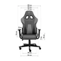 Крісло ігрове GT Racer X-2316 Gray/Gray (X-2316 Fabric Gray/Gray) - зменшене зображення 5
