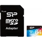 Карта пам'яті Silicon Power 64GB microSD class10 UHS-I Superior COLOR (SP064GBSTXDU1V20SP) - зменшене зображення 1