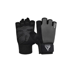 Рукавички для фітнесу RDX W1 Half Gray Plus XL (WGA-W1HG-XL+) зображення 1