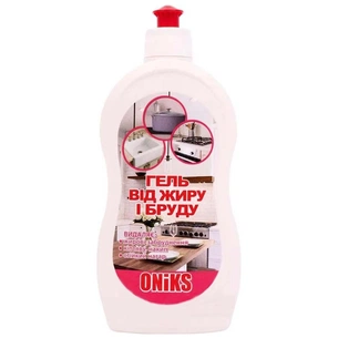 Рідина для чищення кухні Oniks для видалення бруду, жиру, кіптяви та нагару 500 г (4820191760325) зображення 1