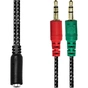 Перехідник XoKo AC-007 2x3.5-мм jack(F) - 3.5-мм 4pin jack(M) (XOKO AC-007) - зменшене зображення 4