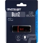 USB флеш накопичувач Patriot 8GB Blitz Black USB 3.1 (PSF8GBLZ3BUSB) - зменшене зображення 3