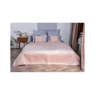 Покривало Руно двостороннє декоративне Velour Apricot 220х240 см (330.55_Apricot) зображення 1