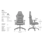Крісло ігрове Anda Seat Luna Size L Back (AD18-44-B-PV/C) - зменшене зображення 10