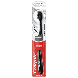 Зубна щітка Colgate 360 Деревне вугілля Синя (2170000000060) зображення 1