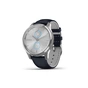 Смарт-годинник Garmin vivomove Luxe, S/E EU, Silver, Navy, Leather (010-02241-20) - зменшене зображення 1