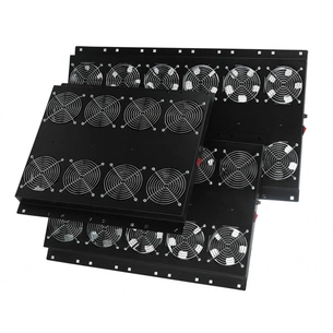 Вентиляторний модуль Mirsan 2 вент. with thermostat, RAL 9005 (MR.FAN2WT.01) изображение 1