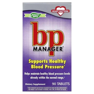 Вітамін Nature's Way Нормалізація кров'яного тиску, BP Manager, 90 таблеток (EMT-02869) зображення 1