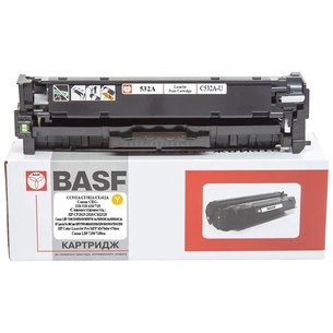 Картридж BASF HP CC532A/CF382A/CE412A, Canon 118/318/418/718 Yellow (BASF-KT-CC532A-U) зображення 1