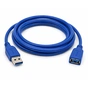 Дата кабель USB 3.0 AM/AF 1.5m blue XoKo (XK-AMAF-USB30-15-BL) - зменшене зображення 1