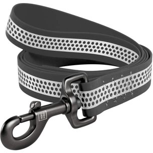 Повідець для собак WAUDOG Waterproof світловідбивний S Ш 15 мм Д 305 см сірий (260011) зображення 1