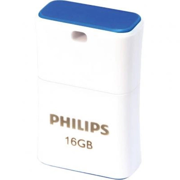 USB флеш накопичувач Philips 16GB Pico Blue USB 2.0 (FM16FD85B/97) - изображение 1