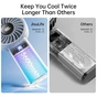 Вентилятор Jisulife Handheld Fan Life 4 (3600mAh) Grey - зменшене зображення 8