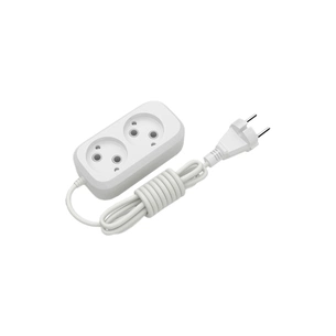 Мережевий подовжувач Electrum C-ES-1784 5.0m, 2 роз, white (C-ES-1784) зображення 1