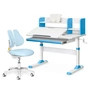 Парта з кріслом Evo-kids TH-330 + Mio Lite Dark Blue (TH-330 W/BL + Y-208 KBL) - зменшене зображення 1