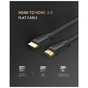 Кабель мультимедійний HDMI M to HDMI M 2.0m V2.0 4K black Ugreen (UGR-70159) - зменшене зображення 2