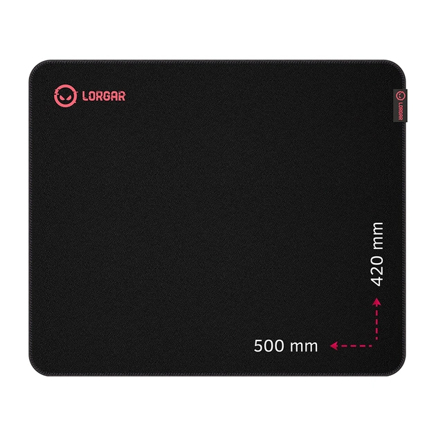 Килимок для мишки Lorgar Main 325 Black/Red (LRG-GMP325) - зображення 1