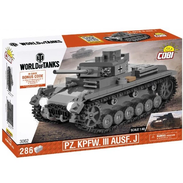 Конструктор Cobi Середній танк Т-III, 286 деталей (COBI-3062) - изображение 1