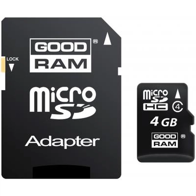 Карта пам'яті Goodram 4GB microSD Class 4 (M40A-0040R11) - изображение 1