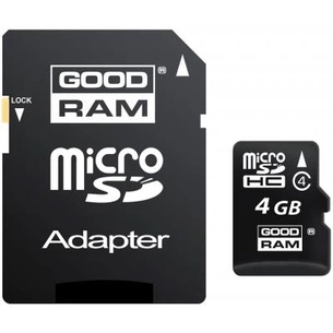 Карта пам'яті Goodram 4GB microSD Class 4 (M40A-0040R11) зображення 1