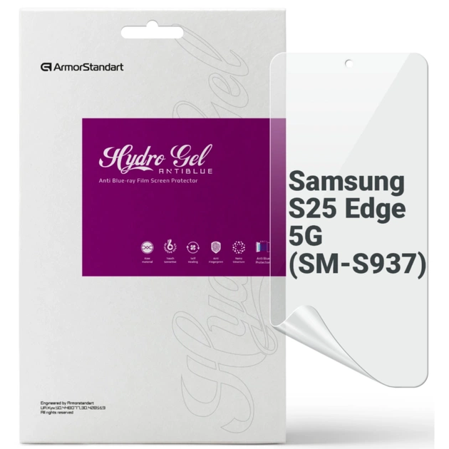Плівка захисна Armorstandart hydrogel Anti-Blue Samsung S25 Edge 5G (SM-S937) (ARM83268) - изображение 1