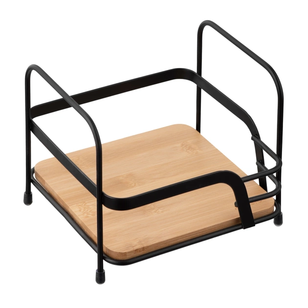 Полиця у ванну Ardesto Minimalism 1-ярусна Чорна (ARHK4501BB) - picture 2