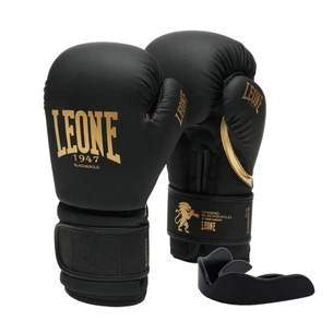 Боксерські рукавички Leone GN059D Black/Gold 14 унцій (GN059D_Bl/Gold_14oz) зображення 1