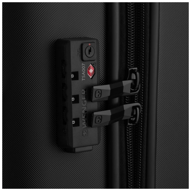Валіза Wenger Oryson, мала, пластик, 4 колеса, чорна (653163) - зображення 10