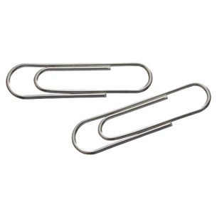 Скріпки канцелярські Axent rounded, nickel-plated, 78 мм, 50 шт. (4103-А) зображення 1