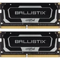 Модуль пам'яті для ноутбука SoDIMM DDR4 16GB (2x8GB) 3200 MHz Ballistix Black Micron (BL2K8G32C16S4B) - уменьшенное изображение 1