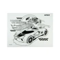 Підкладка настільна Kite силіконова розмальовка Hot Wheels, 30х40см (HW22-424) - зменшене зображення 4
