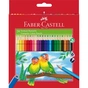 Карандаши цветные Faber-Castell 24 кольори тригранні + стругачка (120524) (21615) - уменьшенное изображение 1