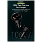 Зарядний пристрій Baseus Superme Digital Display PPS Dual Quick Charger Car Charger black (TZCCZX-01) - уменьшенное изображение 7