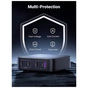 Зарядний пристрій Ugreen 4xUSB 100W (3xType-C+USB A QC3) GAN Charger Nexode Series Black CD328 (90928) - зменшене зображення 3