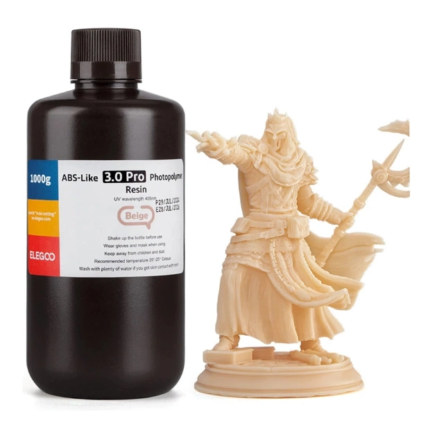 Фотополімерна смола ELEGOO Resin, ABS-like 3.0 1кг, beige (50.103.0195) - зображення 1