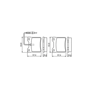 Гальмівні колодки Bosch 0 986 494 055 зображення 1