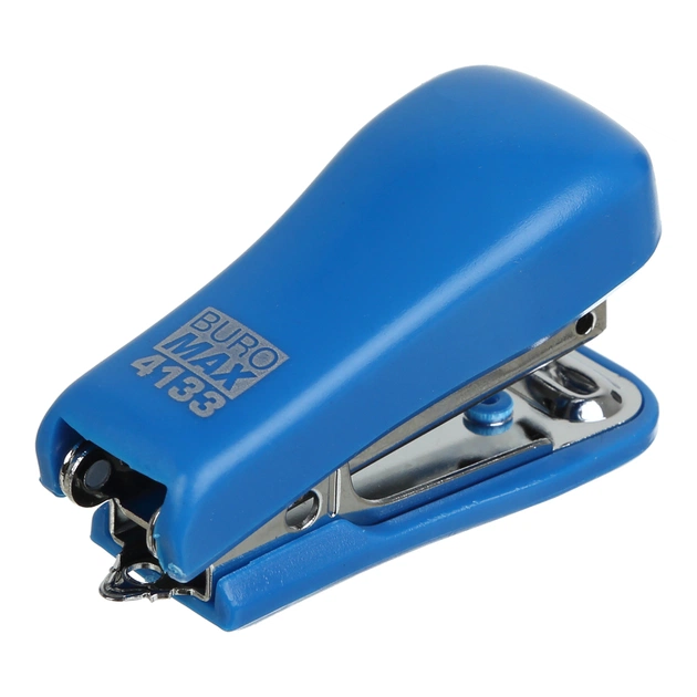 Степлер Buromax пластиковий МІНІ, 10 аркушів, (скоби №10), 58 х 22 х 32 мм, синій (BM.4133-02) - picture 2