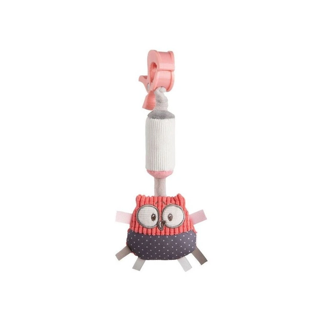 Брязкальце Canpol з дзвоником Pastel Friends коралова (68/066_cor) - зображення 1