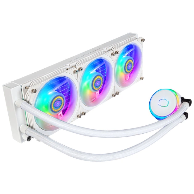 Система рідинного охолодження CoolerMaster MasterLiquid PL360 Flux White Edition (MLY-D36M-A23PZ-RW) - зображення 1