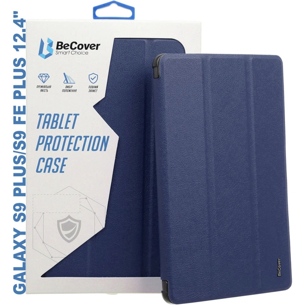 Чохол до планшета BeCover Soft Edge stylus holder Samsung Tab S9 Plus (SM-X810/SM-X816)/S9 FE Plus (SM-X610/SM-X616) 12.4" (710405) - изображение 1