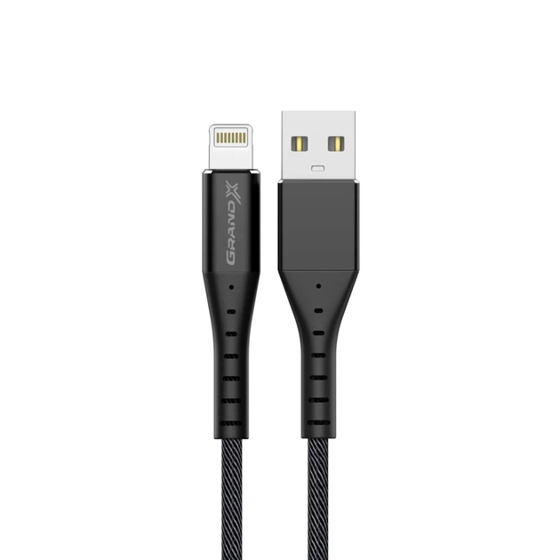 Дата кабель USB 2.0 AM to Lightning 1.2m FL-12B Grand-X (FL-12B) - изображение 1